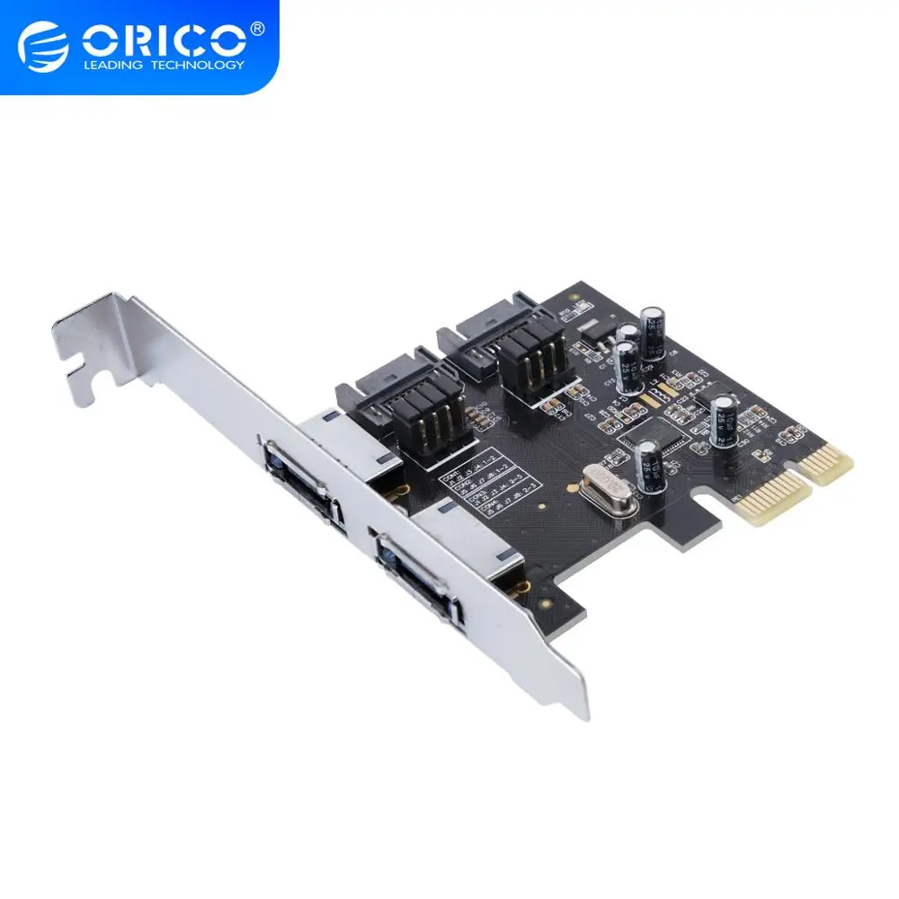 Карта расширения ORICO PCI-E к SATA3.0 и eSATA чип ASM1061 X1 SATA ESATA поддержка 6 Гбит/с протокол NCQ |