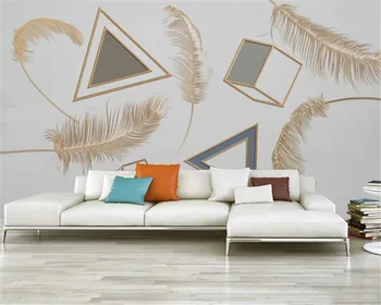 Custom 3d Feather Wallpaper Fashion Feather Modern Geometric Light Luxury Golden Embossed Line Silk Mural Wallpaper
Custom 3d Feather Wallpaper Fashion Feather Modern Geometric Light Luxury Golden Embossed Line Silk Mural Wallpaper
