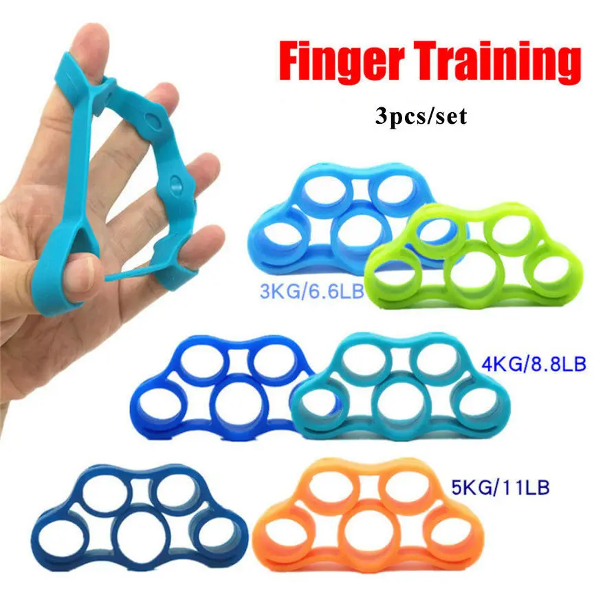 3pcs Hand Gripper Grip Silicone Hand Resistance Band Finger Stretcher Exercise Forearm Wrist Training Carpal Expander
3pcs Hand Gripper Grip Silicone Hand Resistance Band Finger Stretcher Exercise Forearm Wrist Training Carpal Expander
