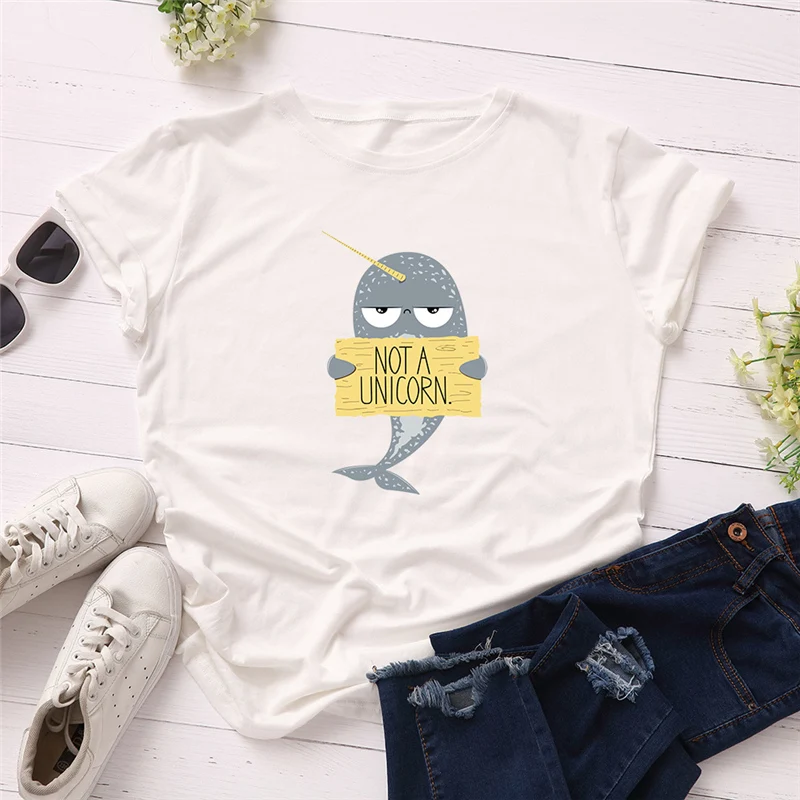 New Tops Women Casual Fish Printed Tees Harajuku Tumblr White T shirt Cute Graphic Tshirt Summer Top Female camiseta feminina
New Tops Women Casual Fish Printed Tees Harajuku Tumblr White T shirt Cute Graphic Tshirt Summer Top Female camiseta feminina