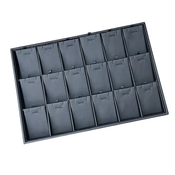 Black Ring Box Display Stand Storage Case Shop Jewelry Tray 18 Grids
Black Ring Box Display Stand Storage Case Shop Jewelry Tray 18 Grids