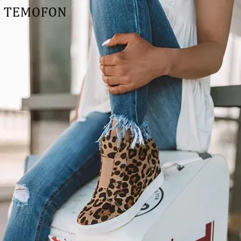 TEMOFON 2020 fashion women shoes slip on wedge shoes women sneakers black Leopard Snakeskin ladies casual shoes big size HVT872
TEMOFON 2020 fashion women shoes slip on wedge shoes women sneakers black Leopard Snakeskin ladies casual shoes big size HVT872