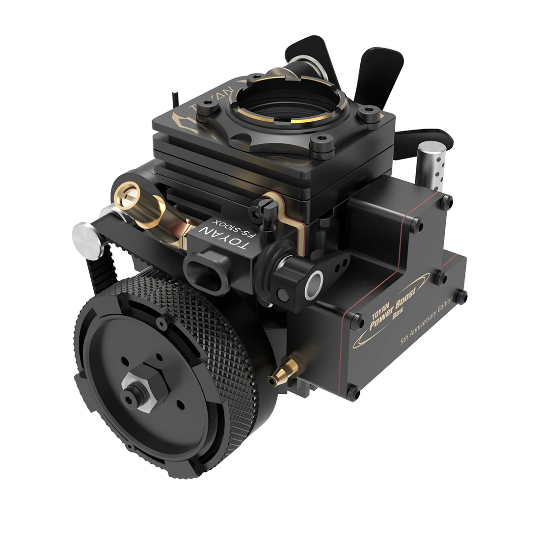 TOYAN FS-S100AT Single-Cylinder Four-Stroke Nitro/Gasoline General Engine Model For RC Car Ship Model Teaching Show -Souvenir
TOYAN FS-S100AT Single-Cylinder Four-Stroke Nitro/Gasoline General Engine Model For RC Car Ship Model Teaching Show -Souvenir