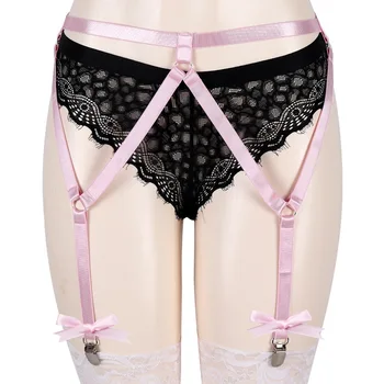 Pink Bow Harness Garter Belt Cage Waist Stocking Suspender 4 Belts Strap Elastic Adjust Hollow Out Bondage Goth Rave Fetish Wear
Pink Bow Harness Garter Belt Cage Waist Stocking Suspender 4 Belts Strap Elastic Adjust Hollow Out Bondage Goth Rave Fetish Wear