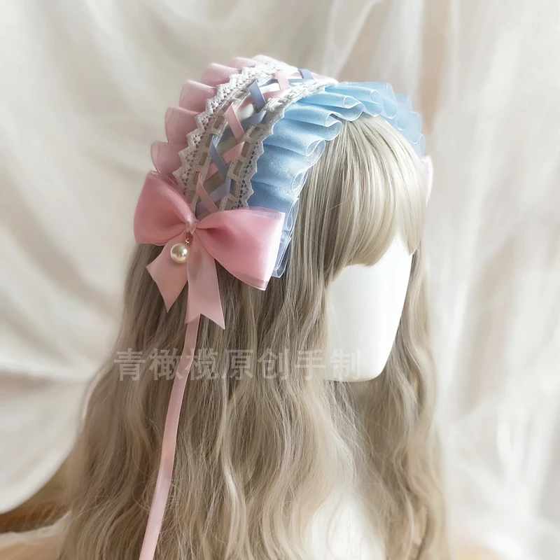 Pink Blue Purple Lolita Hair Band Heavenly Maiden Cherry Tea Bow Headband Hairpin Cosplay Sweet Girl Fairy Hair Clip Headdress
Pink Blue Purple Lolita Hair Band Heavenly Maiden Cherry Tea Bow Headband Hairpin Cosplay Sweet Girl Fairy Hair Clip Headdress