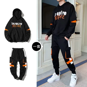2020 Spring Autum Hip Hop Tracksuit Men Sportswear Sets Moda Hombre Sporting Suit Male Hooded Sweatshirt+pant Casual Men's Suit
2020 Spring Autum Hip Hop Tracksuit Men Sportswear Sets Moda Hombre Sporting Suit Male Hooded Sweatshirt+pant Casual Men's Suit