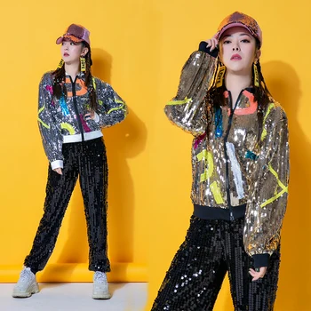 Sequin Hip Hop Costumes Women Jazz Dance Rave Outfit Street Dance Performance Clothing Nightclub Dj Gogo Dancers Clothes DC3472
Sequin Hip Hop Costumes Women Jazz Dance Rave Outfit Street Dance Performance Clothing Nightclub Dj Gogo Dancers Clothes DC3472