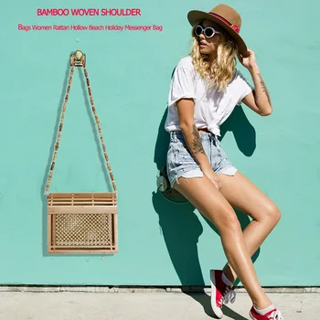 Bamboo Woven ToteStraw Shoulder Tote Small Beach HandBags Women Summer Hollow Handmade Messenger Crossbody Bags
Bamboo Woven ToteStraw Shoulder Tote Small Beach HandBags Women Summer Hollow Handmade Messenger Crossbody Bags
