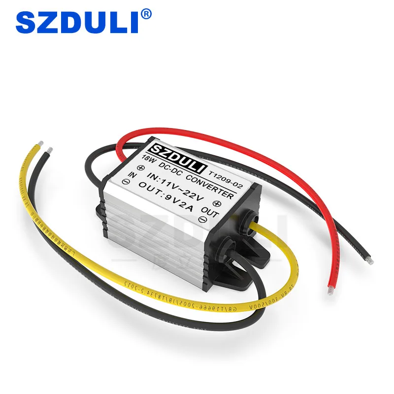 12V to 9V 2A power module transformer 11-22V to 9V vehicle DC power module converter waterproof CE RoHS
12V to 9V 2A power module transformer 11-22V to 9V vehicle DC power module converter waterproof CE RoHS