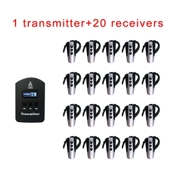 Wireless Tour Guide System ( 1 Transmitter + 20 Earhook Receiver ) / Professional Bluetooth Earpiece / Guide equipment
Wireless Tour Guide System ( 1 Transmitter + 20 Earhook Receiver ) / Professional Bluetooth Earpiece / Guide equipment