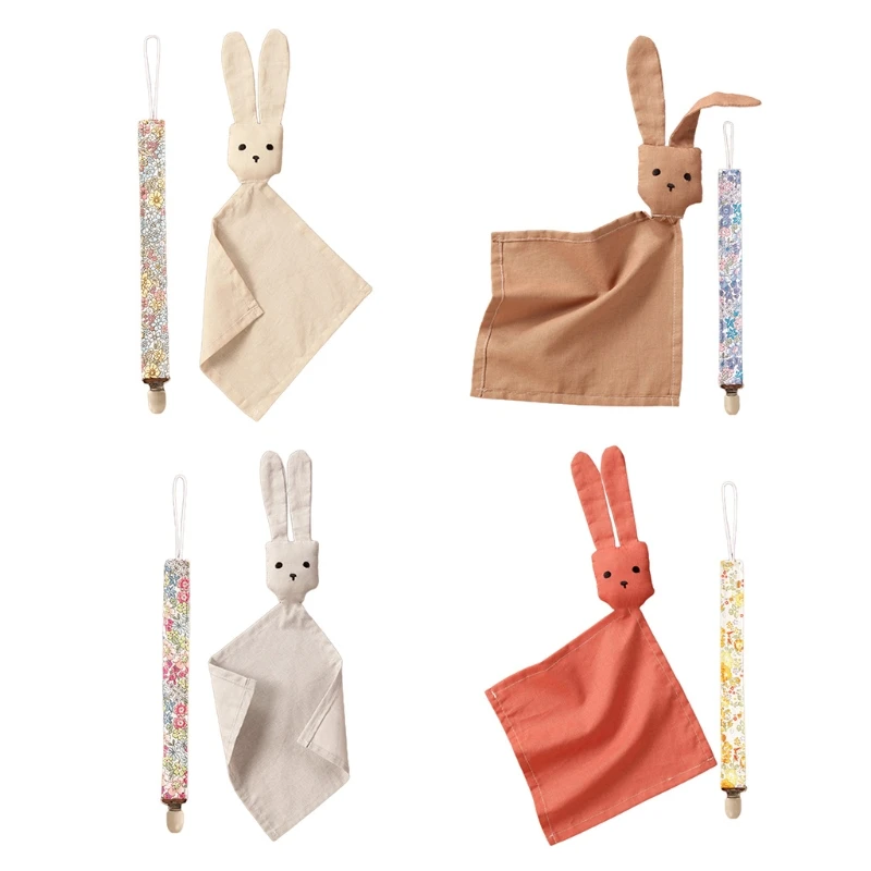 Baby Soothe Appease Towel Bib Pacifier Clip Chain Set Soft Cotton Linen Rabbit Doll Facecloth Bath Towel Dummy Nipple Soother Ho
Baby Soothe Appease Towel Bib Pacifier Clip Chain Set Soft Cotton Linen Rabbit Doll Facecloth Bath Towel Dummy Nipple Soother Ho