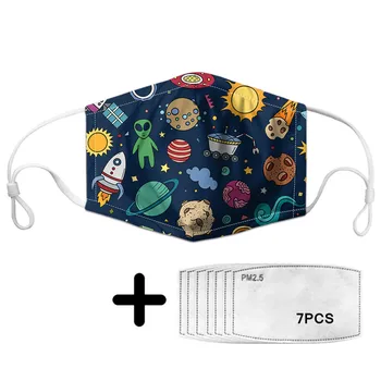 Cartoon Galaxy Universe Pattern Children Mask for Mouth Anti PM2.5 7PCS Filters Mask Clothing Tapabocas Masque 2020 One Pack
Cartoon Galaxy Universe Pattern Children Mask for Mouth Anti PM2.5 7PCS Filters Mask Clothing Tapabocas Masque 2020 One Pack