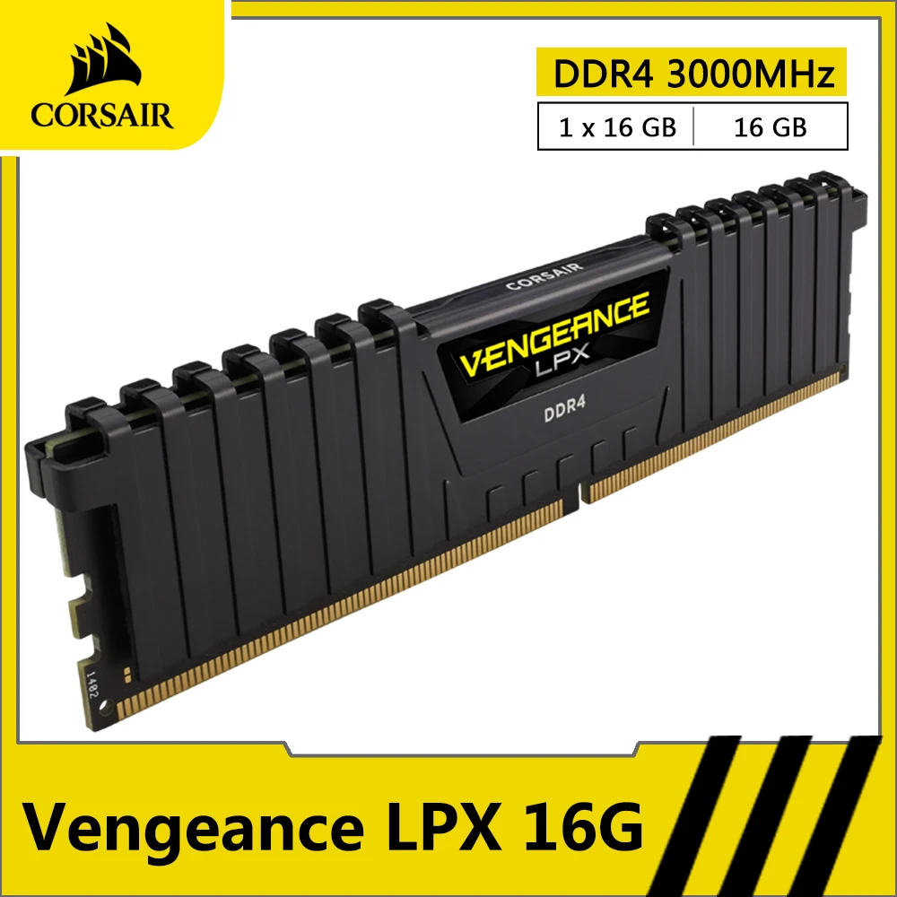 CORSAIR Vengeance LPX RAM DDR4 16GB 32GB 3000MHz Desktop Memory PC Computer Desktop Memoria RAM DDR4 288 Pin DIMM Module
CORSAIR Vengeance LPX RAM DDR4 16GB 32GB 3000MHz Desktop Memory PC Computer Desktop Memoria RAM DDR4 288 Pin DIMM Module