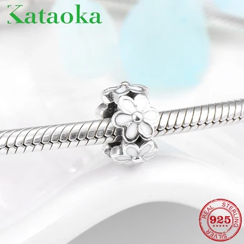 Fashion spring flower women 925 Sterling Silver White enamel beads for Jewelry making Fit Original European Charm Bracelet
Fashion spring flower women 925 Sterling Silver White enamel beads for Jewelry making Fit Original European Charm Bracelet