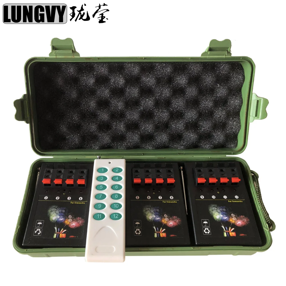 Fast Shipping AM04R-3 Wireless Remote Control 3 Receivers 4 Cues 12 Channel Pyrotechnics Stage Equipment Fountain Firing System
Fast Shipping AM04R-3 Wireless Remote Control 3 Receivers 4 Cues 12 Channel Pyrotechnics Stage Equipment Fountain Firing System