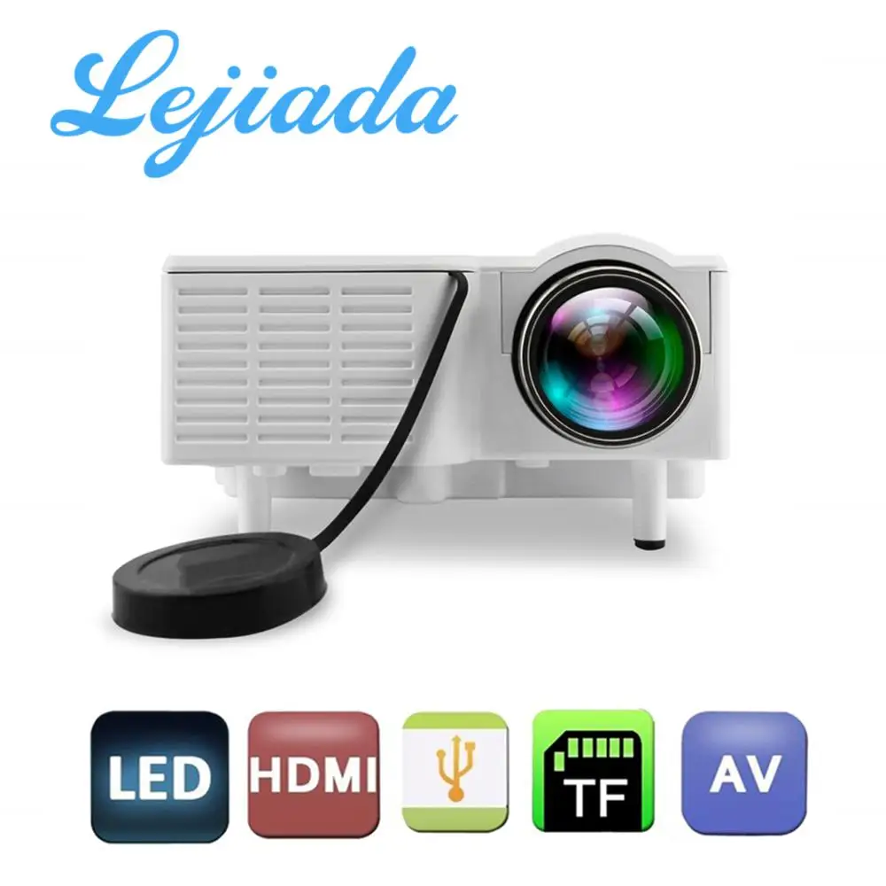 LEJIADA UC28+ Portable Projector LED Projetor HDMI USB Mini Projetor Home Media Player 3.5mm Audio Built-in Speakers
LEJIADA UC28+ Portable Projector LED Projetor HDMI USB Mini Projetor Home Media Player 3.5mm Audio Built-in Speakers