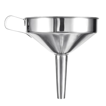 Stainless Steel Detachable Filter Funnel Strainer Handle With Comfortable Grip Filter For Fitting Small Bottles And Containers
Stainless Steel Detachable Filter Funnel Strainer Handle With Comfortable Grip Filter For Fitting Small Bottles And Containers