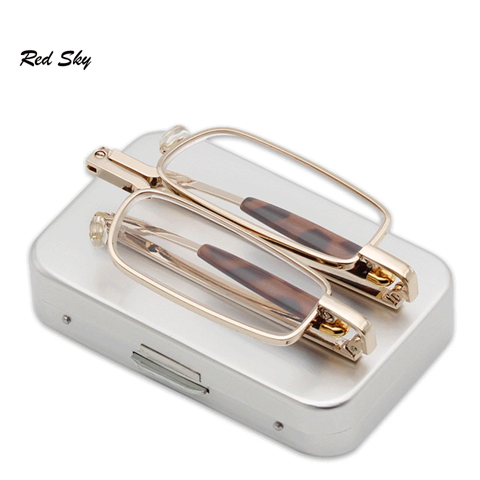 Ultralight Foldable Reading Glasses Unisex Portable Prescription Presbyopia Eyeglasses With Metal Case +1.00+1.50+2.00+2.50+3.00
Ultralight Foldable Reading Glasses Unisex Portable Prescription Presbyopia Eyeglasses With Metal Case +1.00+1.50+2.00+2.50+3.00
