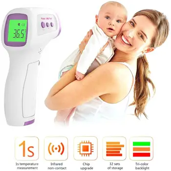 Digital Adult Thermometer lnfrared Non-Contact lnfrared Thermometer Baby Home Medical High-Precision Forehead Temperature Gun
Digital Adult Thermometer lnfrared Non-Contact lnfrared Thermometer Baby Home Medical High-Precision Forehead Temperature Gun