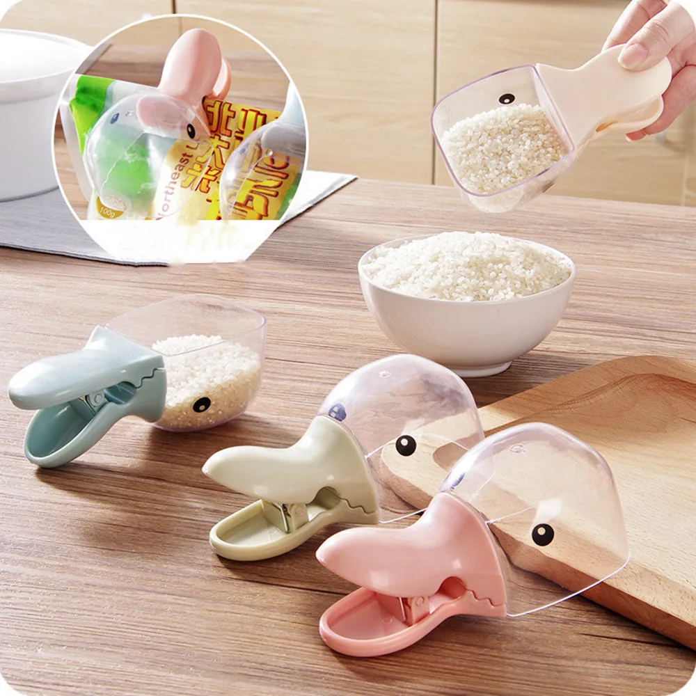 Creative Duck Head Shape Rice Shovel Clip Multi-Function Rice Shovel Sealing Clip Red Bean Green Beans Sealing Clip Spoon Shovel
Creative Duck Head Shape Rice Shovel Clip Multi-Function Rice Shovel Sealing Clip Red Bean Green Beans Sealing Clip Spoon Shovel