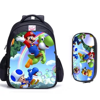 Classics Mario Backpack For Children School Bags Cartoon Game Book Backpack Daily School Mochila Infantil 
Classics Mario Backpack For Children School Bags Cartoon Game Book Backpack Daily School Mochila Infantil