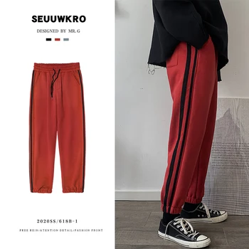 Men's trousers autumn/winter 2019 new slim solid color with velvet sport pants loose casual personality youth men's wear
Men's trousers autumn/winter 2019 new slim solid color with velvet sport pants loose casual personality youth men's wear