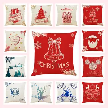 Christmas pillow case Cushion linen Flax pillow Cover Santa Claus Xmas Gift Decorative Pillowcase Decor for home Cotton 45x45cm
Christmas pillow case Cushion linen Flax pillow Cover Santa Claus Xmas Gift Decorative Pillowcase Decor for home Cotton 45x45cm