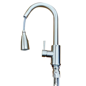 Single Handle Kitchen Sink Faucet Pull Out Sprayer Stainless Steel Water-tap Household Bathroom Accessories
Single Handle Kitchen Sink Faucet Pull Out Sprayer Stainless Steel Water-tap Household Bathroom Accessories