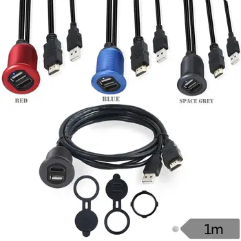 Car Boat Dash Flush Mount USB A Male to A Female +HDMI A Male to Female 4k*2k 60HZ Extension Cable Lead Mounting Panel 1m
Car Boat Dash Flush Mount USB A Male to A Female +HDMI A Male to Female 4k*2k 60HZ Extension Cable Lead Mounting Panel 1m