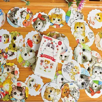 40 Pcs / Box Fat Cat Mini Diy Decorating Stickers Diary Cut Clip Affixed Card Kaiai Stationery
40 Pcs / Box Fat Cat Mini Diy Decorating Stickers Diary Cut Clip Affixed Card Kaiai Stationery