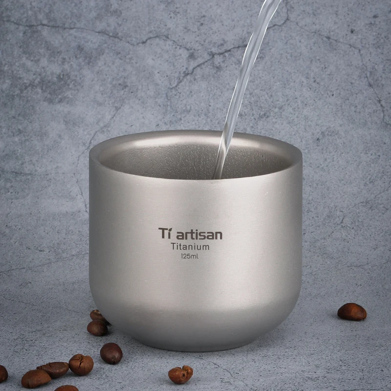 Outdoor Pure Titanium Double-layer Tea Cup Household Insulated Anti-scald Cup Master Children Cup Portable Princess Cup 125ml
Outdoor Pure Titanium Double-layer Tea Cup Household Insulated Anti-scald Cup Master Children Cup Portable Princess Cup 125ml