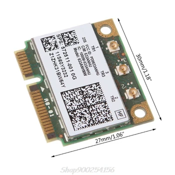 Dual Band 6300AN Half Mini PCIe for Intel Wifi Card 450M for 8770w 8760w 8770w 6460b 8460w 2560p SPS:572511-001 Au19 20
Dual Band 6300AN Half Mini PCIe for Intel Wifi Card 450M for 8770w 8760w 8770w 6460b 8460w 2560p SPS:572511-001 Au19 20