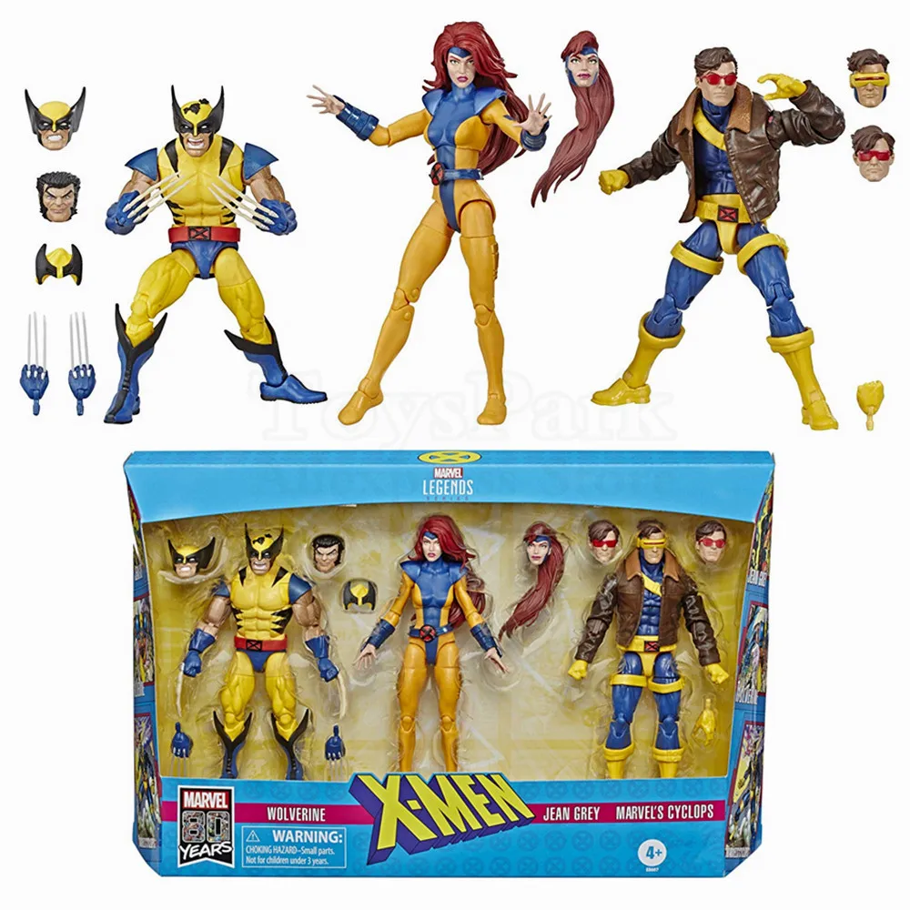 Marvel Legends 80th X Men Wolverine Phoenix Cyclops 3 Pack 6" Action Figure 80 Years 90's Xmen Logan Jean Grey Scott Toys Doll
Marvel Legends 80th X Men Wolverine Phoenix Cyclops 3 Pack 6" Action Figure 80 Years 90's Xmen Logan Jean Grey Scott Toys Doll