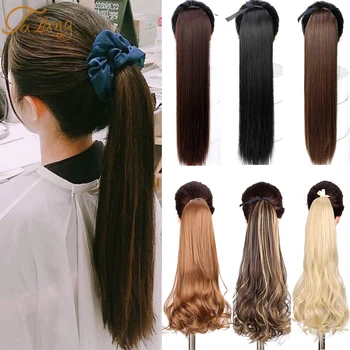 TALANG Ponytail Extensions Tie Up Ponytail Clip in Hair Extensions Hairpiece Binding Pony Tail Extension for Girl Lady Woman
TALANG Ponytail Extensions Tie Up Ponytail Clip in Hair Extensions Hairpiece Binding Pony Tail Extension for Girl Lady Woman