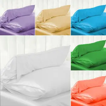 Satin Silk Solid Color Pillowcase Zip-free Wrinkle-free Anti-fouling Anti-fading Comfortable Durable Pillowslip Home Bedding
Satin Silk Solid Color Pillowcase Zip-free Wrinkle-free Anti-fouling Anti-fading Comfortable Durable Pillowslip Home Bedding
