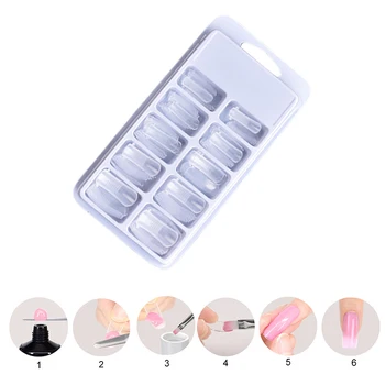 100 pcs Full Cover False Nail Forms Clear Acrylic Fake Nails Quick Building Mold Tips Nail Finger Extension
100 pcs Full Cover False Nail Forms Clear Acrylic Fake Nails Quick Building Mold Tips Nail Finger Extension