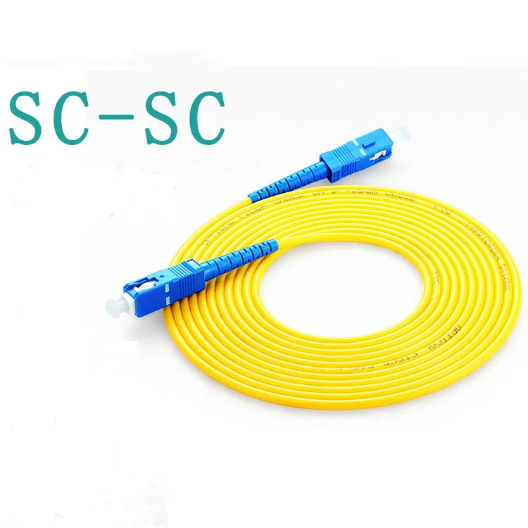 SC-SC-SM 3 meters single core mode optic fiber patch cord pigtail fiber optical cable
SC-SC-SM 3 meters single core mode optic fiber patch cord pigtail fiber optical cable