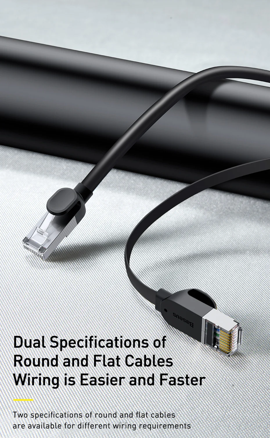 Baseus Cable Cat6 RJ45 Network Lan Cable For Laptop Router PS