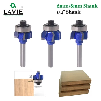 LAVIE 1pc 6mm 1/4 8 Shank Z4 Corner Round Router Bit R1 R2 R3 Trim Edging Woodworking Mill Classical Cutter Bit for Wood 051-Z4
LAVIE 1pc 6mm 1/4 8 Shank Z4 Corner Round Router Bit R1 R2 R3 Trim Edging Woodworking Mill Classical Cutter Bit for Wood 051-Z4