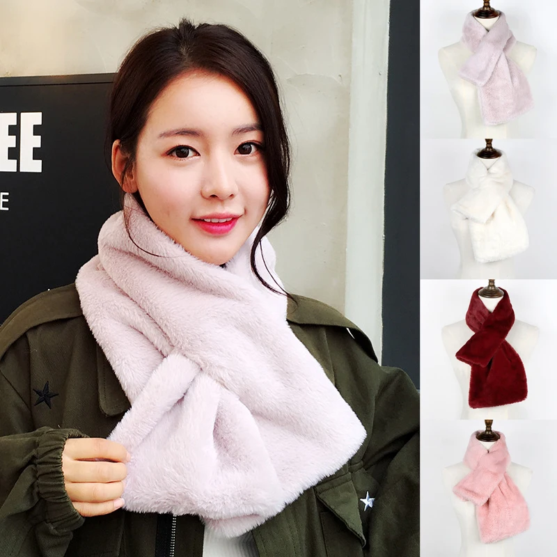 Cute Imitation Fur Collar Winter Women Scarf Girls New Brand Scarves Soft Neckerchief Rabbit Fur Warm Loop thick
Cute Imitation Fur Collar Winter Women Scarf Girls New Brand Scarves Soft Neckerchief Rabbit Fur Warm Loop thick