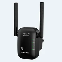 

PIXLINK 300M Long Range Wifi Repeater Wifi Booster Wireless Router 2.4G Wifi Signal Amplifier Wi-Fi Extender Ap Wps Encryption