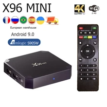 

X96 Mini Smart TV BOX Android 9.0 TVBOX Amlogic S905W Quad Core 2.4G Wifi Media Player 2GB 16GB Youtube Full HD Set Top Box