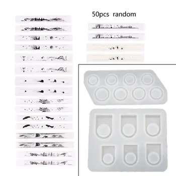 52Pcs Assorted Sizes Round Square Flat Ring Silicone Resin Mold Ring Band Jewelry Making Tool US Size 5-12 with Fillings
52Pcs Assorted Sizes Round Square Flat Ring Silicone Resin Mold Ring Band Jewelry Making Tool US Size 5-12 with Fillings