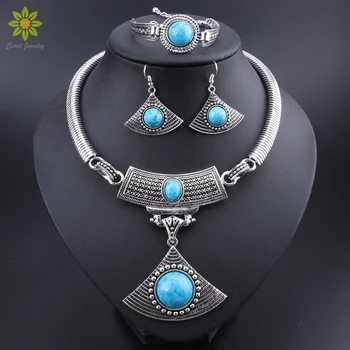 Europe And America Fashion New Style Retro Simple Blue Stone Geometry Fan-shaped Necklace Earrings Bracelet Set
Europe And America Fashion New Style Retro Simple Blue Stone Geometry Fan-shaped Necklace Earrings Bracelet Set