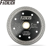 FACHLICH Diamond Cutting Cutter Wheel Disc Mesh Turbo Rim Segment Saw Blade for Marble Granite Stones Dia 105/115/125/180/230mm
FACHLICH Diamond Cutting Cutter Wheel Disc Mesh Turbo Rim Segment Saw Blade for Marble Granite Stones Dia 105/115/125/180/230mm