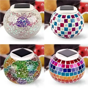 Home Decor Light Solar Charging Mosaic Glass LED Decorative Table Light View Night Light Fit Lawn/Courtyard Waterproof IP44 Lamp
Home Decor Light Solar Charging Mosaic Glass LED Decorative Table Light View Night Light Fit Lawn/Courtyard Waterproof IP44 Lamp