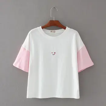Summer Fashion Clothes Short Sleeve O Neck T-shirt Women T Shirt Cotton Loose Shirt 
Summer Fashion Clothes Short Sleeve O Neck T-shirt Women T Shirt Cotton Loose Shirt