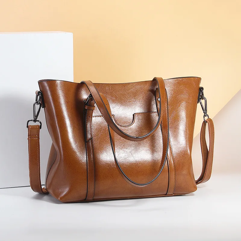 Bag Hot Selling 2019 New Style Europe And America Fashion WOMEN'S Leather Bags Guangzhou Women's Cowhide Hand Shoulder Large Bag
Bag Hot Selling 2019 New Style Europe And America Fashion WOMEN'S Leather Bags Guangzhou Women's Cowhide Hand Shoulder Large Bag