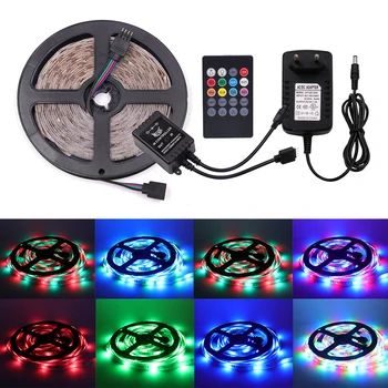 RGB LED Strip Light SMD 2835 10M Waterproof RGB Tape DC12V Ribbon diode led Strips Light Flexible Stripe Lamp IR RGB Controller
RGB LED Strip Light SMD 2835 10M Waterproof RGB Tape DC12V Ribbon diode led Strips Light Flexible Stripe Lamp IR RGB Controller
