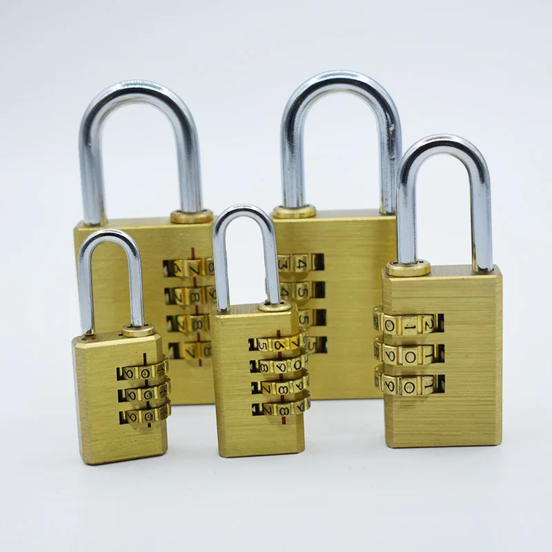 Solid Brass Copper Security Padlock Password Combination Suitcase Luggage Metal Code Lock for Gym Digital Locker
Solid Brass Copper Security Padlock Password Combination Suitcase Luggage Metal Code Lock for Gym Digital Locker